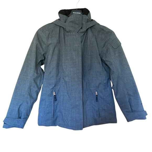 Obermeyer Women’s Brynn Zip Up Warm Insulated Gray Ski Jacket Size 12 - Picture 1 of 16